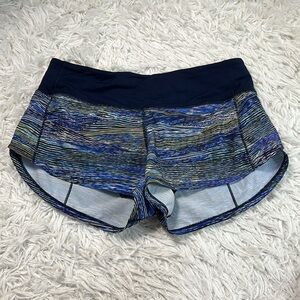 Lululemon Speed Up Short *2.5" Interconnect Blue Multi / True Navy